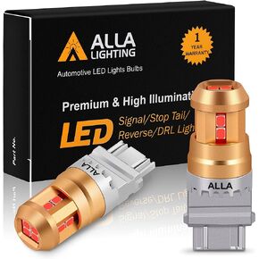 Alla Lighting Miniature T10/T15 912 921 194 168 LED Lights Bulbs, 6000K Xenon White 12V Super Bright Back-Up Reverse, License, Trunk, Cargo Lights SMD Replacement