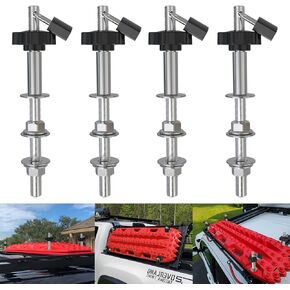 مجموعات دبابيس التثبيت لألواح الجر، مجموعة دبابيس تثبيت عالمية قابلة للقفل ومقاومة للسرقة مع 4 أقفال، تناسب جميع مسارات الاسترداد تقريبًا in Kuwait