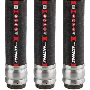 2" x 25' Concrete Pump Woven Fiber Reinforcement Shotcrete Line Pumping Discharge Hose With Hevi-Duty Ends