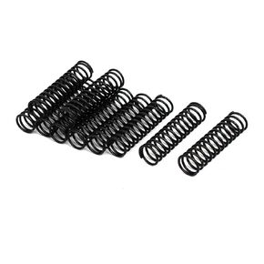 uxcell Compression Spring - 1.2mm Wire Dia , 12mm OD , 45mm Free Length Spring Steel Extension Spring,Black,10Pcs