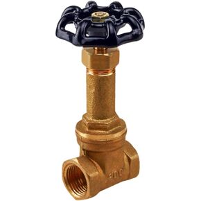 Midline Valve 66344-5 Long Bonnet Gate Valve, 1/2 in. FIP Connections, Cast Brass (5 Pack)