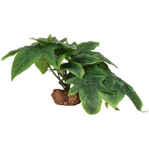 Reptile Plants for Terrarium, Ball Python Tank Decor Accessories fit Bearded Dragon Crested Leopard Gecko Lizard Chameleon Snake Frog Tortoise Hermit Crab - Fake Monstera