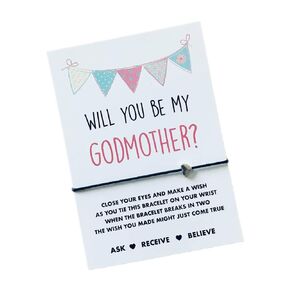 Godmother proposal gift | Godmother wish bracelet | Gift for Godmother | Will you be my Godmother?