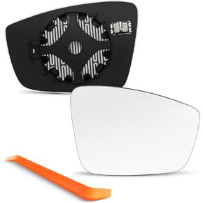 Passenger Side Mirror Replacement for Volkswagen VW Passat Jetta Beetle 2011 2012 2013 2014 2015 2016 2017 2018, Right Side Exterior Mirror Glass, Power Heated with Backing Plate