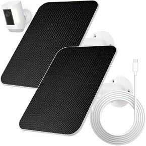 Solar Panel for Ring Camera, 4W Solar Power Charger for Ring Spotlight Cam Plus and Spotlight Cam Pro(Battery), 13ft Long Cable - IP65 Waterproof Solar Charger - Special Made for Ring Camera (1 Pack)