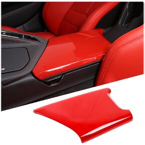 Armrest Box Panel Cover Compatible with Chevrolet Corvette C8 2020-2024, ABS Center Console Armrest Container Storage Tray Protection Cover (Blue)
