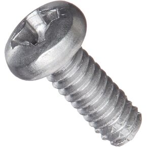 Small Parts 0204FPP410 410 Stainless Steel Thread Cutting Screw, Plain Finish, Pan Head, Phillips Drive, Type F, #2-56 Thread Size, 1/4" Length (Pack of 100) in Kuwait
