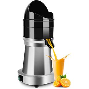 Commercial Stainless Steel Electric Citrus Juicer - 120V, 1400 RPM