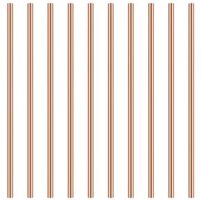 3mm Copper Round Rod, Favordrory 10PCS Copper Round Rods Lathe Bar Stock, 3mm in Diameter 100mm in Length