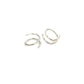 Handmade Twist Loop Earrings TINY Double Hoop Earrings for Single Piercing Gold Earrings for Women Teen Girl Gifts (gold-filled)