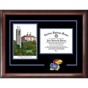 إطار صور الحرم الجامعي KS999SG Kansas Jayhawks Spirit Graduate، 8.5 بوصة × 11 بوصة