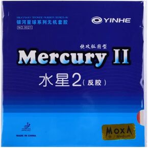Yinhe Mercury II مطاط تنس الطاولة لمضرب/مجداف DIY، Mercury-2 Allround Spin Control Ping Pong المطاط للتدريب