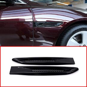 YIWANG ABS Chrome Side Fender Air Vent Outlet Cover Trim for Jaguar XF XE F-Pace X761 Accessories Set of 2pcs (Carbon Fiber)