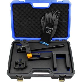 Valve Pressure Spring Installer Remover Tool Kit, Valve Spring Removal Pliers Compatible with BMW B38 B48 B58 Engines, Valve Slider Fixing Tool Set with Carrying Case & Gloves