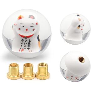 مقبض ناقل الحركة العالمي JDM Lucky Cat 4 5 6 سرعة مقبض ناقل الحركة الرائع مع محول M81.25، M101.25، M101.5 in Kuwait