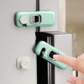 5 Pack Child Proof Refrigerator Lock, Baby Proofing Cabinet Locks, oven lock child safety, fridge lock, for Fridge, Drawers, Dishwasher, Oven, Cupboard, Closet, Adhesive, No Tools Need(Grey)