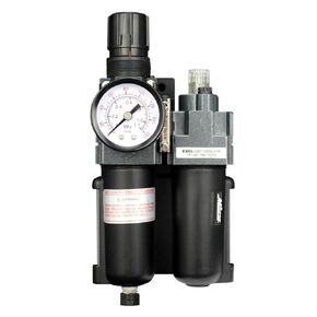 EXELAIR by Milton FRL (Mini/Piggyback) Air Filter & Regulator w/Lubricator - 1/8" NPT - Metal Bowl, Automatic Float (EX25PBL40A-01M)
