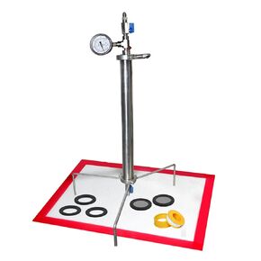 Closed Loop Extractor 90 Gram Stainless Steel Vacuum Chamber/Tube with Tripod Used to Extract from Plant Leaves，Closed Loop Extractor Vacuum Chamber Tube Closed Loop Extraction System