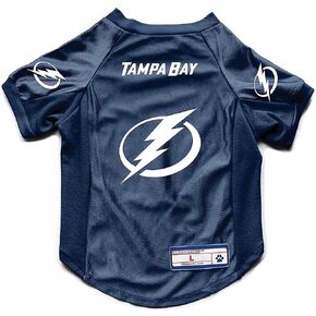 Littlearth NHL Tampa Bay Lightning Stretch Pet Jersey, Team Color, Small