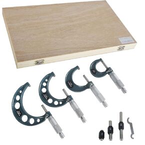 6-Pack Professional Outside Micrometer Set 0-6In / 0.0001In Precision Machinist Tool Premium Quality with Padded Case