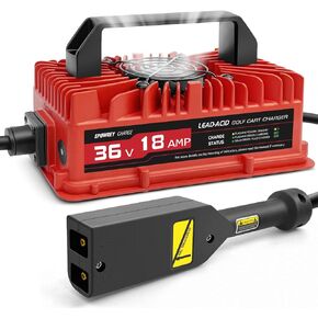 18 AMP 36 Volt Golf Cart Battery Charger for EZGO TXT D Style Plug