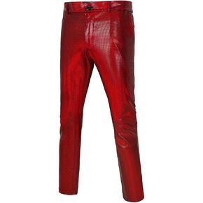 Men's 70s Disco Pants Metallic Sequin Straight Leg Trousers Party Dance Outfits in Kuwait
