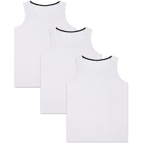 Mens Cotton Tank Tops 3 Pack Sleeveless Jersey Casual Classic T Shirts Crew Neck Summer Tees Multicolor U02