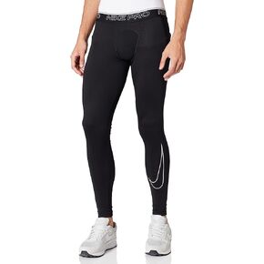 Nike Pro Dri-FIT Men's Tights(Black/White, Small)