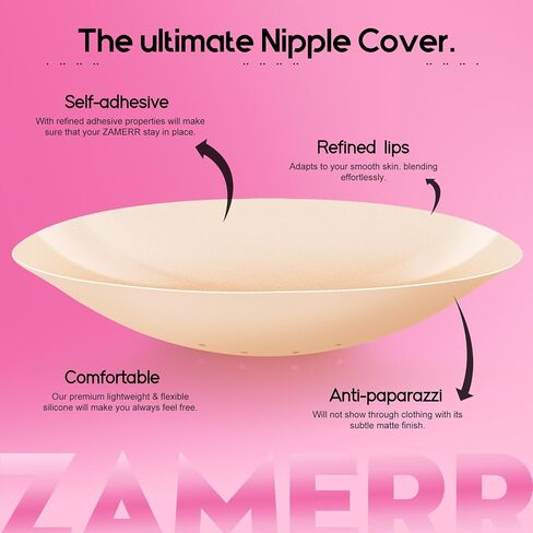 Nipple Covers - Sticky Adhesive Silicone Nipple Pasties - Reusable Pasty Breathable Waterproof Nipple Cover for Women in Saudi Arabia