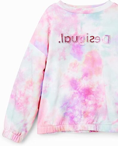 Desigual Little Girl's Tie-Dye Logo Sweatshirt in Saudi Arabia