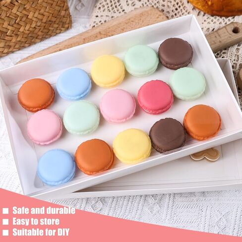 VGOODALL 25PCS Kraft Cookie Boxes, 9.5x6x1.2 Inches Brown Bakery Box with Clear Lids For Cookies Pastries Muffins Chocolates, Treat Boxes Dessert Boxes for Class Birthday Wedding Party in Saudi Arabia