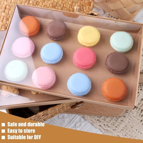 VGOODALL 25PCS Kraft Cookie Boxes, 9.5x6x1.2 Inches Brown Bakery Box with Clear Lids For Cookies Pastries Muffins Chocolates, Treat Boxes Dessert Boxes for Class Birthday Wedding Party in Saudi Arabia