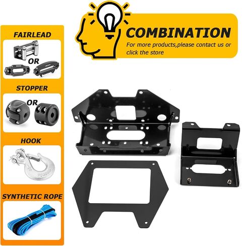 WeiSen Winch Mounting Bracket Plate Kit Compatible with Polaris RZR PRO XP 2 4 2020 2021 2022 2023 2024 in Saudi Arabia