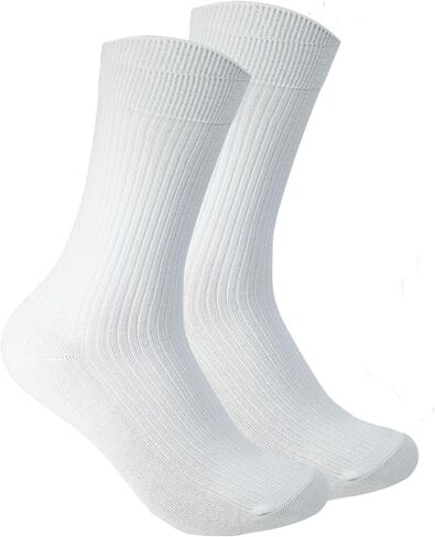 Comfy Quality Soft Breathable PURE Cotton Socks for Men Women 6 pack Calf Socks Casual Socks in Saudi Arabia