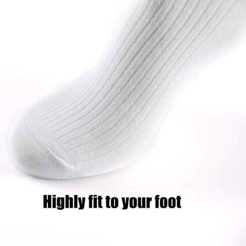 Comfy Quality Soft Breathable PURE Cotton Socks for Men Women 6 pack Calf Socks Casual Socks in Saudi Arabia