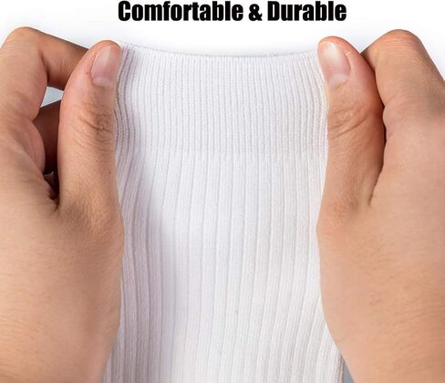 Comfy Quality Soft Breathable PURE Cotton Socks for Men Women 6 pack Calf Socks Casual Socks in Saudi Arabia