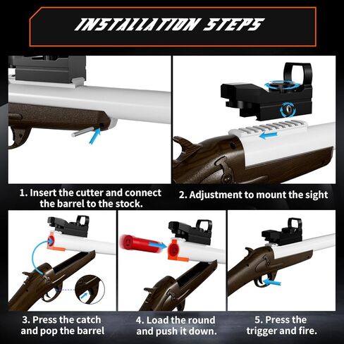 لعبة مسدس إطلاق قذيفة البندقية، مسدس رصاص ناعم، مع 30 رصاصة مثالية كعطلة عيد ميلاد للأعمار من 8 إلى 12 عامًا (أزرق) in Kuwait
