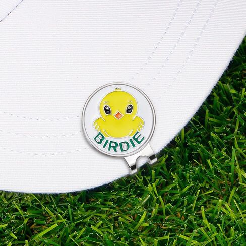 قطعتان من علامات كرة الجولف مع مشابك قبعة مغناطيسية معدنية، مشبك قبعة مضحك لعلامة كرة الجولف، أداة محاذاة وضع الجولف، ملحقات الجولف للرجال، هدايا لمحبي الجولف in Kuwait