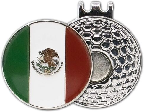 DA VINCI Magnetic Golf Hat Clip with 1 Inch Embossed Flag of Countries Metal Golf Ball Marker in Saudi Arabia