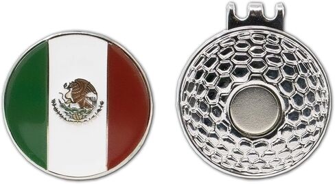 DA VINCI Magnetic Golf Hat Clip with 1 Inch Embossed Flag of Countries Metal Golf Ball Marker in Saudi Arabia