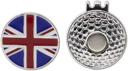DA VINCI Magnetic Golf Hat Clip with 1 Inch Embossed Flag of Countries Metal Golf Ball Marker in Saudi Arabia