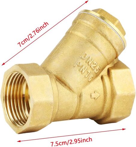 Brass Strainer 1" BSPP Female Thread Y Shaped Brass Strainer Filter Valve Connector for Working Environment of Water, Gas and Oil (DN25) in Saudi Arabia