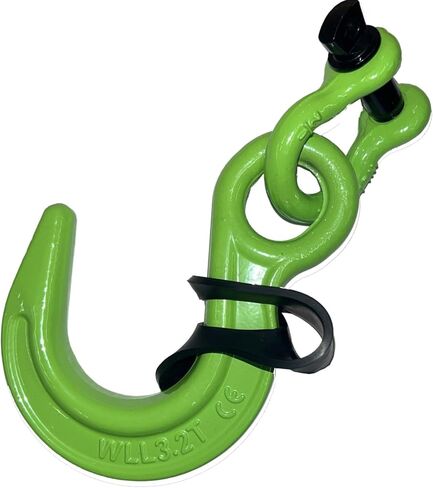 أدوات Keyfit Quick RIG شديدة التحمل مقاس 7 بوصات وخطاف وتكبل لسلسلة حبل سريعة الحزام كابل للتكبيل مصنوع سريعًا وسهلاً 2 طن 4000 رطل WLL مستودع مناولة المواد العامة in Kuwait