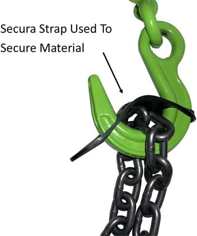 أدوات Keyfit Quick RIG شديدة التحمل مقاس 7 بوصات وخطاف وتكبل لسلسلة حبل سريعة الحزام كابل للتكبيل مصنوع سريعًا وسهلاً 2 طن 4000 رطل WLL مستودع مناولة المواد العامة in Kuwait