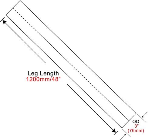 3 Inch Straight Pipe DIY Custom Mandrel Exhaust Pipe Tube Pipe, 3'' OD Tailpipe Piping 16 Gauge 4FT Long, T304 Stainless Steel,Pack of 2 in Kuwait