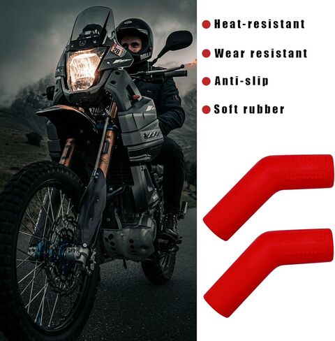 2 PCS Motorcycle Gear Shift Lever Shoe Protector, Motorbike Rubber Anti Slip Shifter Cover, Universal Shift Lever Pedal Cover, Motorcycle Accessories for Dirt Bikes ATVs (Black) in Saudi Arabia