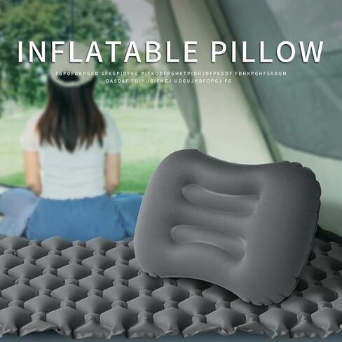 Baiao Inflatable Travel Pillow, Inflatable Pillow for Camping, Ultralight Backpacking Pillow for Sleeping, Blow Up Air Pillows for Home, Travel, Hiking, Office and Outdoor(Peacock Blue) in Saudi Arabia