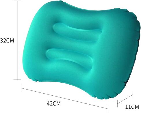 Baiao Inflatable Travel Pillow, Inflatable Pillow for Camping, Ultralight Backpacking Pillow for Sleeping, Blow Up Air Pillows for Home, Travel, Hiking, Office and Outdoor(Peacock Blue) in Saudi Arabia
