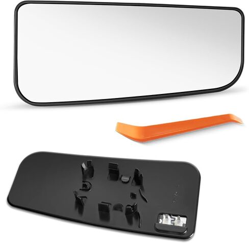 for Ford F150 F250 F350 F450 F550 Driver Side Mirror Glass 2015 2016 2017 2018 2019 2020, Left Side Lower Power Heated Mirror Replacement with Backing Plate in Kuwait