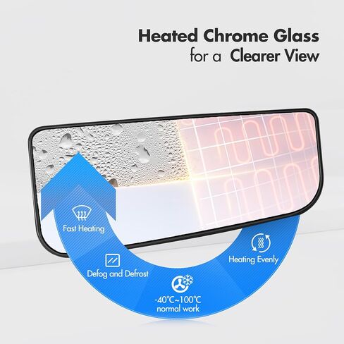 for Ford F150 F250 F350 F450 F550 Driver Side Mirror Glass 2015 2016 2017 2018 2019 2020, Left Side Lower Power Heated Mirror Replacement with Backing Plate in Kuwait